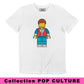 T-shirt Pop Culture Marty in stile mattoncini