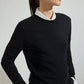 Maglione basic in maglia nero