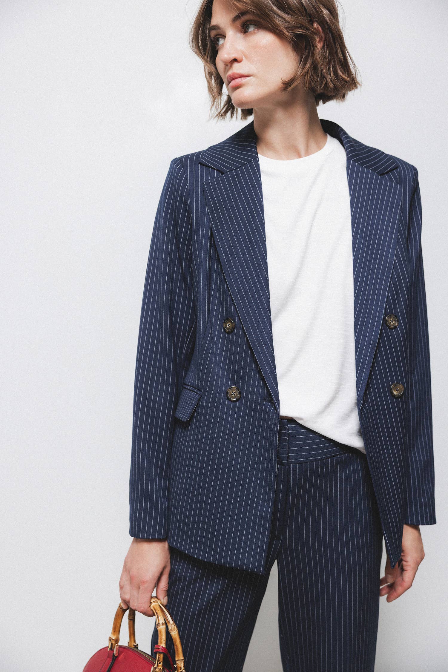 Blazer doppiopetto gessato