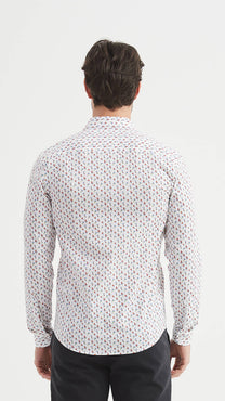 Camicia Premium slim fit con stampa sci