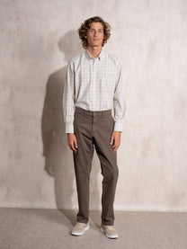Pantaloni chino in cotone elasticizzato da uomo
