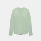 Maglione a maglia strutturata verde menta