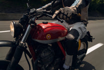 Guanti Lunghi da Moto in Pelle con Touchscreen