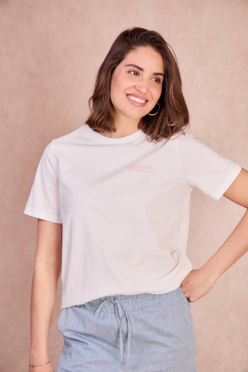T-shirt Talia in cotone con stampa Farniente