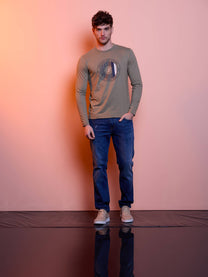 Jeans slim uomo in denim stretch