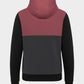 Felpa con zip Chimp color block con cappuccio