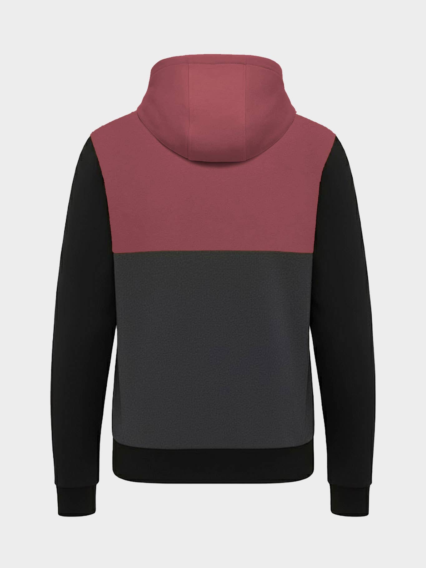 Felpa con zip Chimp color block con cappuccio