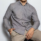 Camicia Oxford grigia antimacchia