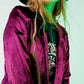 Blazer con revers a contrasto blu