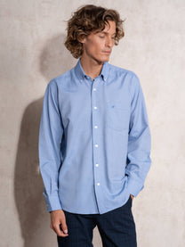 Camicia Oxford uomo in cotone misto