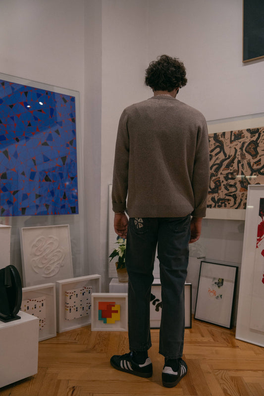 Maglia jacquard in cashmere Arte