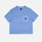 T-shirt donna pigmentata San Pablo blu mediterraneo