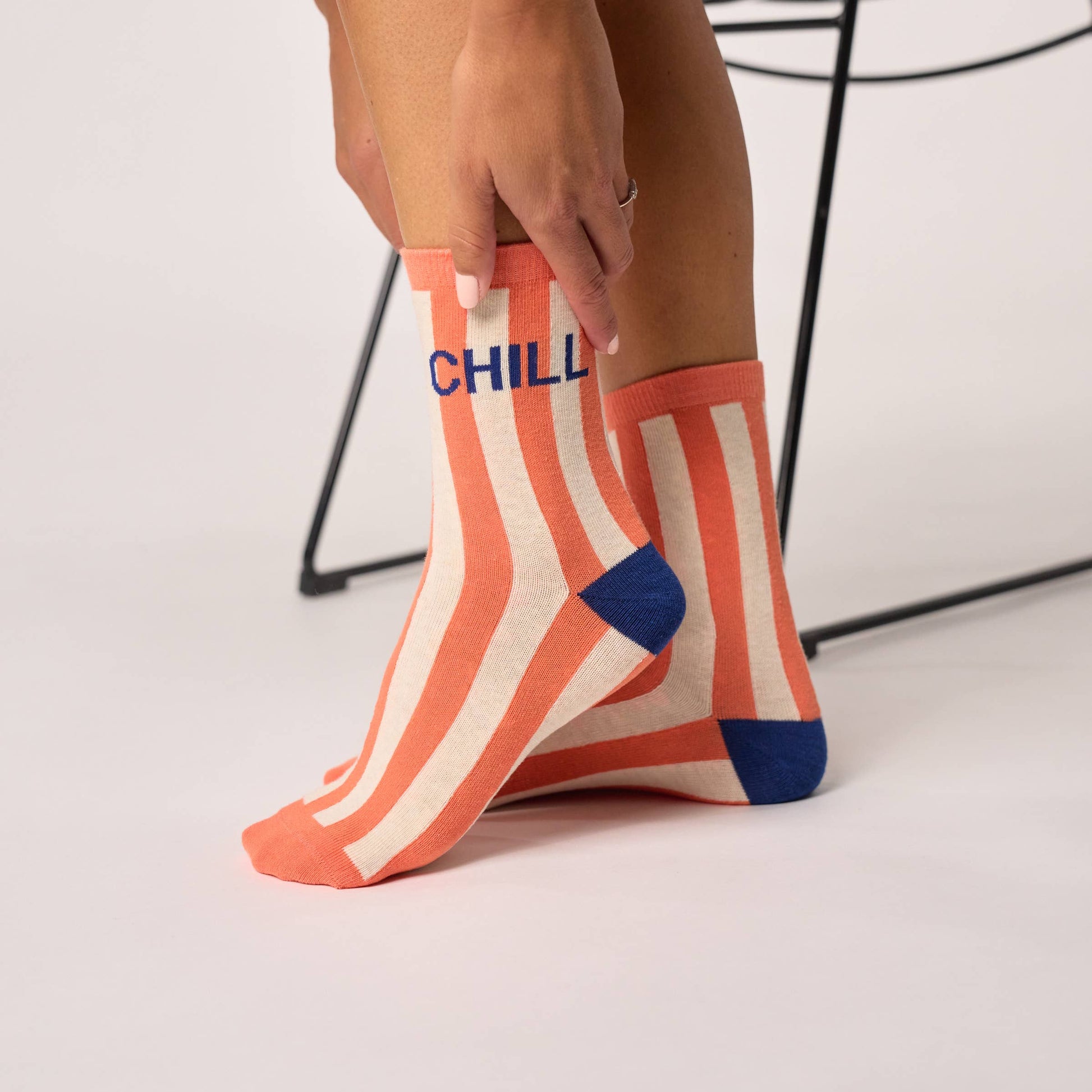Calzini a righe in cotone pettinato Chill