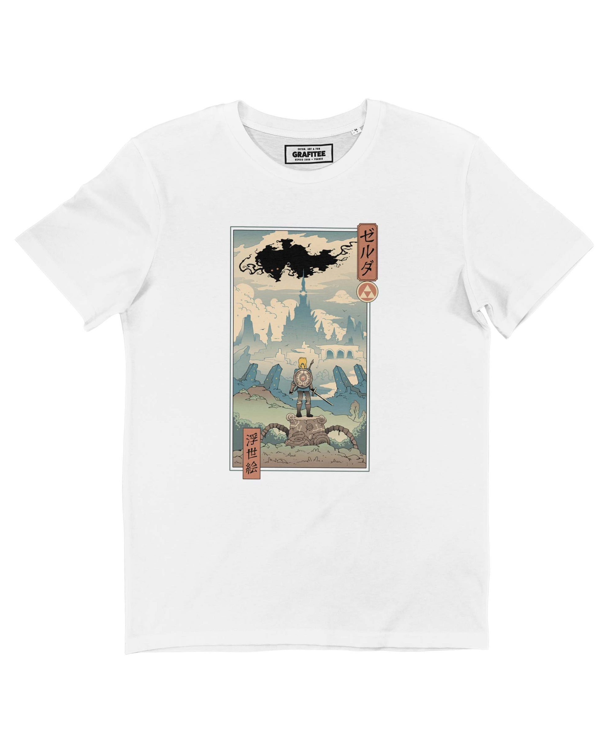 T-shirt unisex manga Ukiyo-e ispirata a Zelda