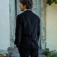 Giacca da completo in velluto a coste blu navy