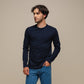 Maglia uomo girocollo a manica lunga in cotone e poliestere