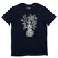 T-shirt Medusa navy con grafica skateboard