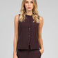 Gilet sartoriale donna Zola color vino