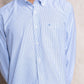 Camicia uomo a righe in cotone e poliestere