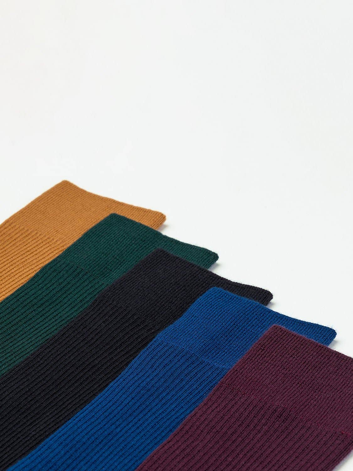 Calze eleganti in lana merino blu