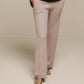 Pantaloni a zampa beige da donna