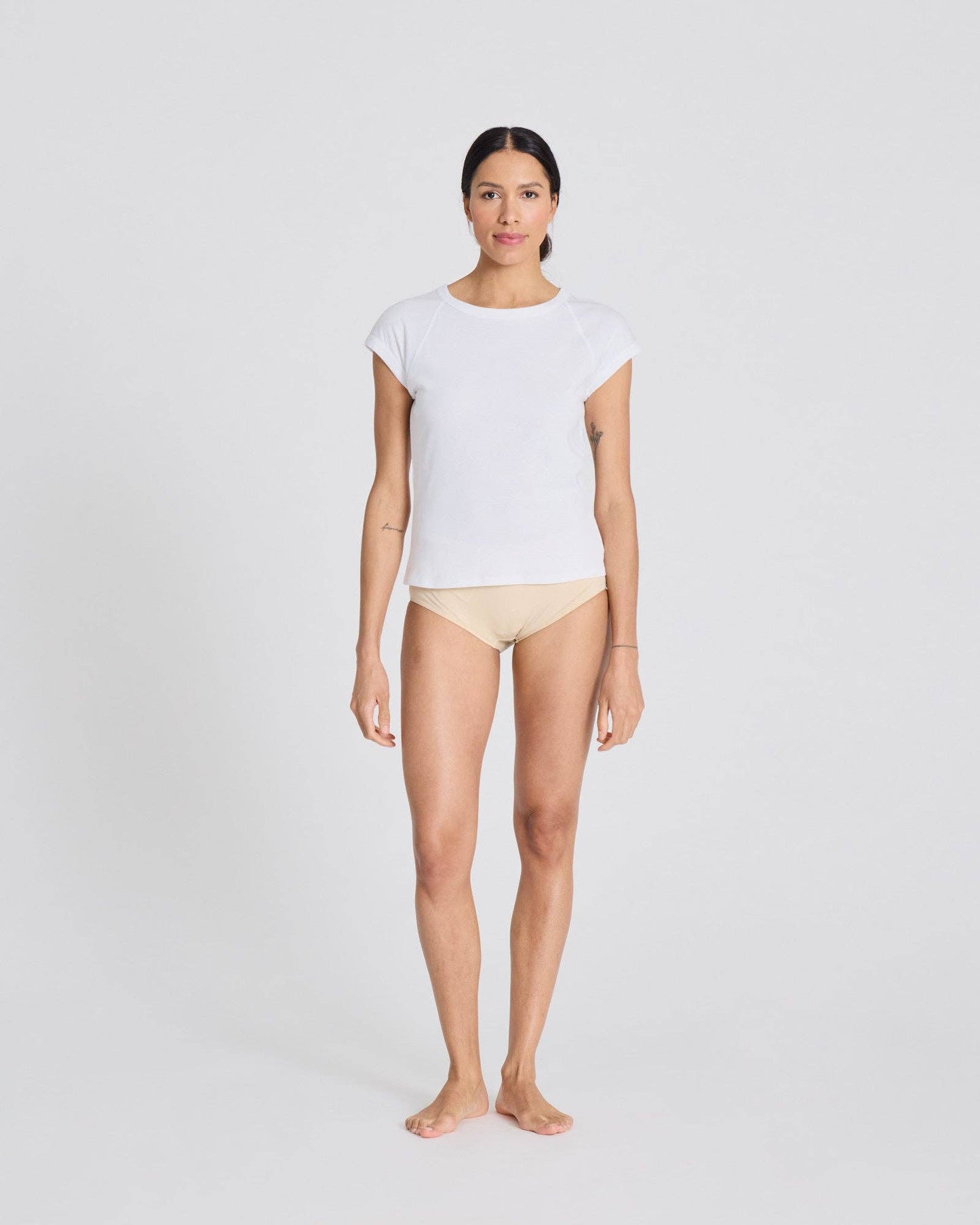 T-shirt Malou in cotone biologico a maniche corte bianca