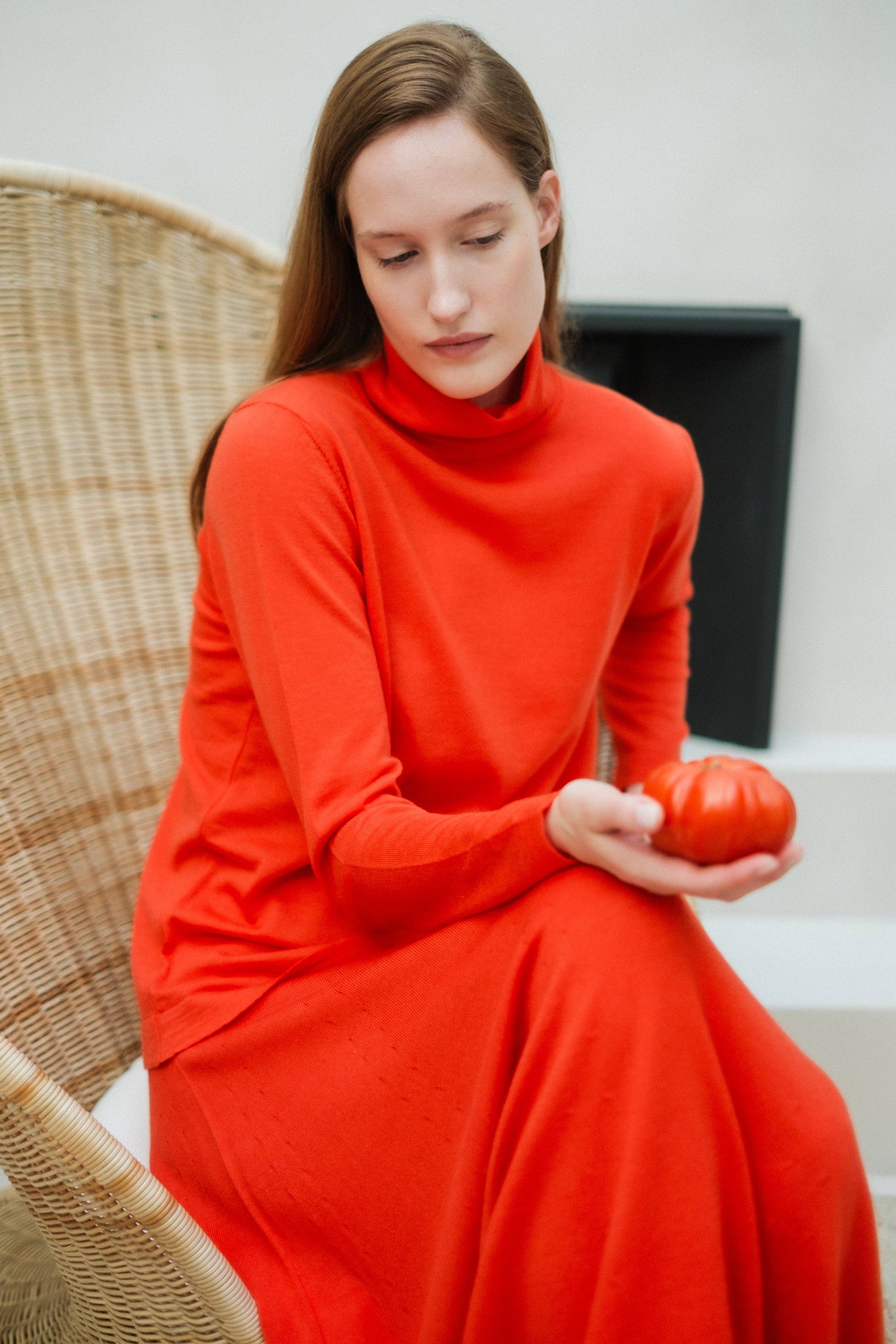 Dolcevita in lana merino extra fine da donna