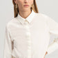 Body camicia con pinces in misto cotone
