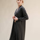 Cardigan lungo superfine in misto cashmere con maglia 3D senza cuciture
