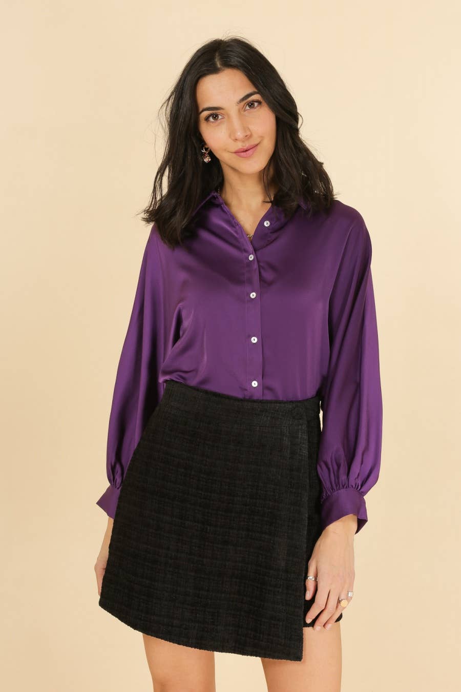 Camicia satinata Tuly da donna