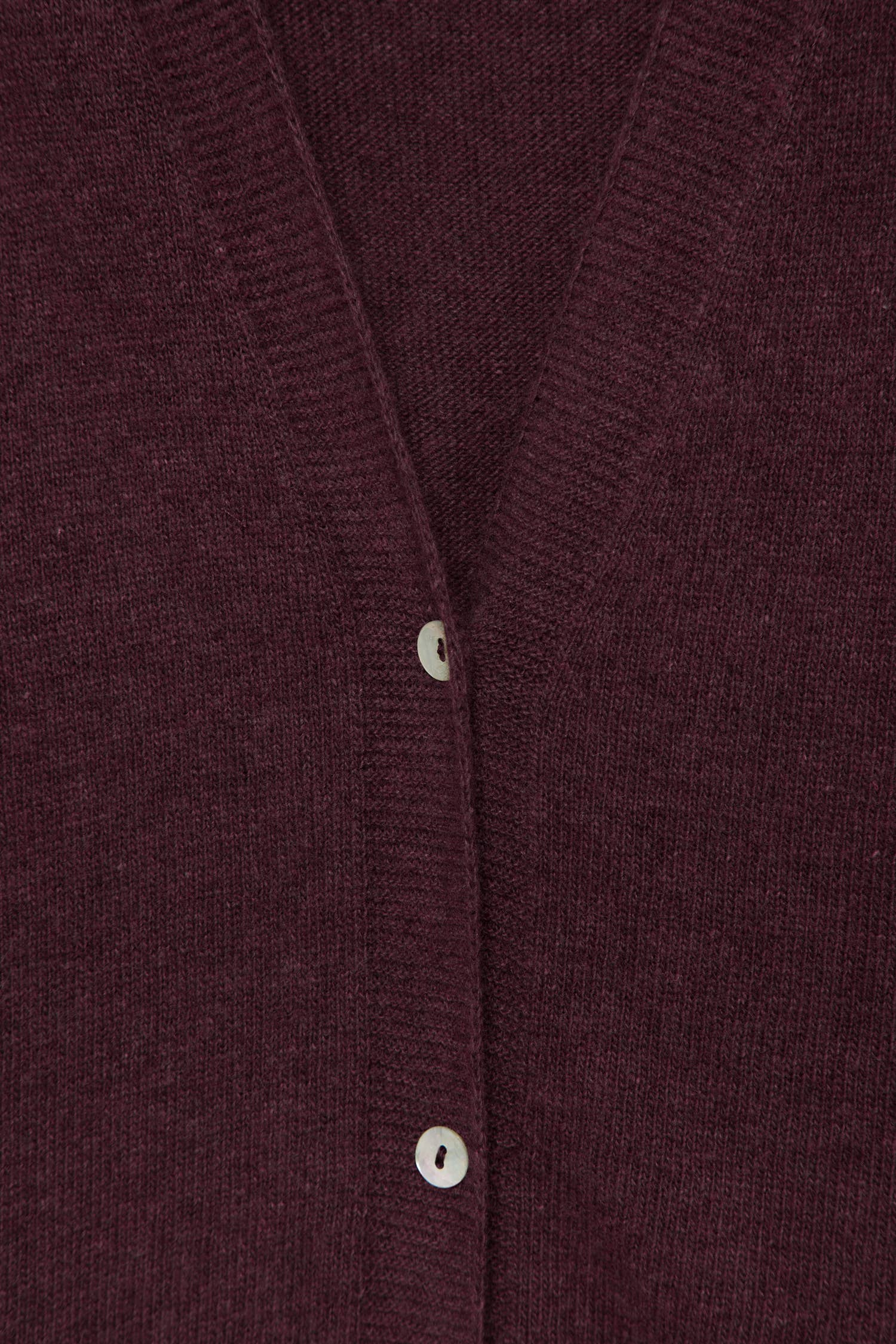 Gilet in maglia con scollo a V e bottoni