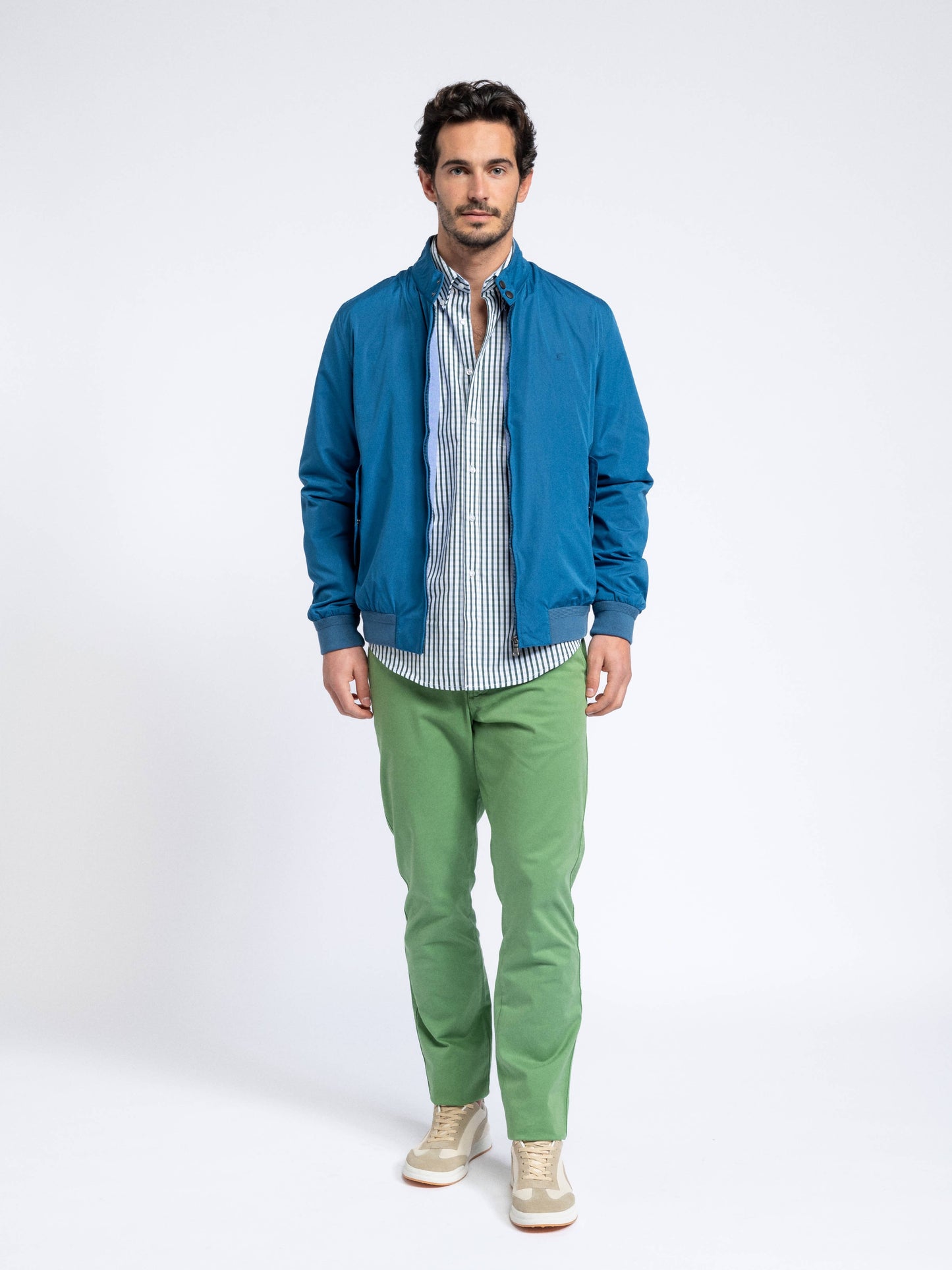 Giacca bomber leggera con zip