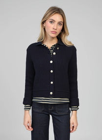 Cardigan Lanzan blu marino