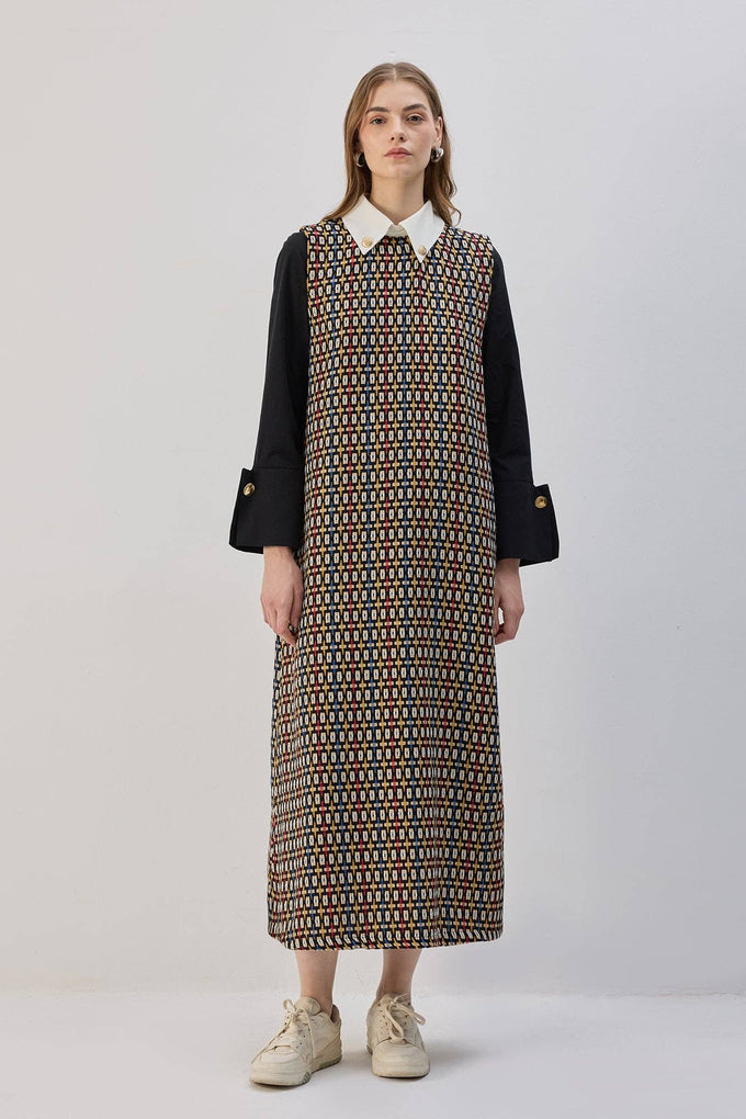 Giacca in tweed con colletto a camicia