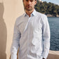 Camicia uomo Torneo Greta Sky in cotone biologico
