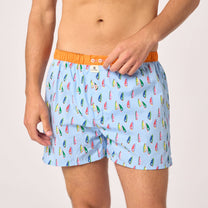 Boxer in cotone biologico con stampa windsurf