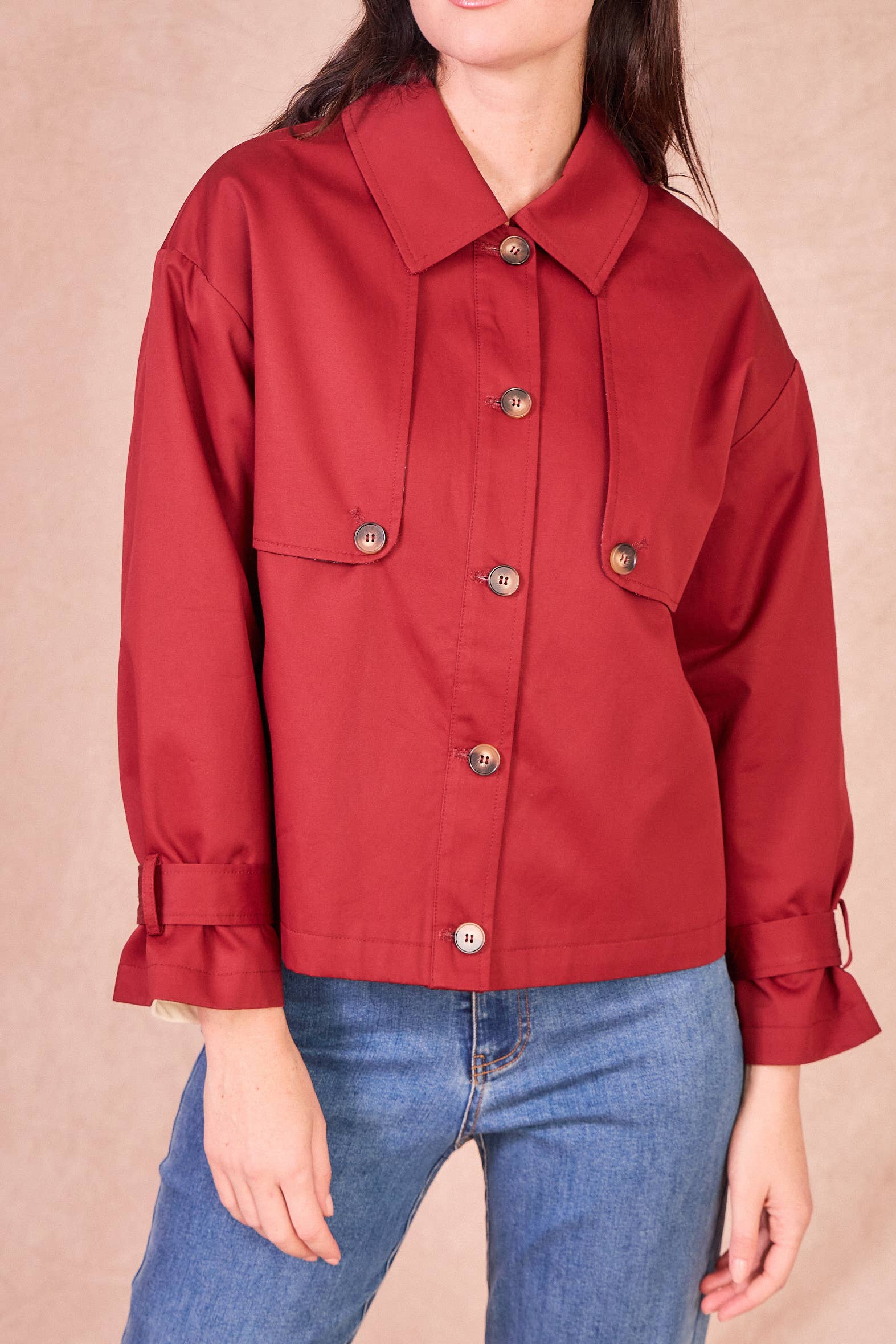 Giacca utility corta in cotone