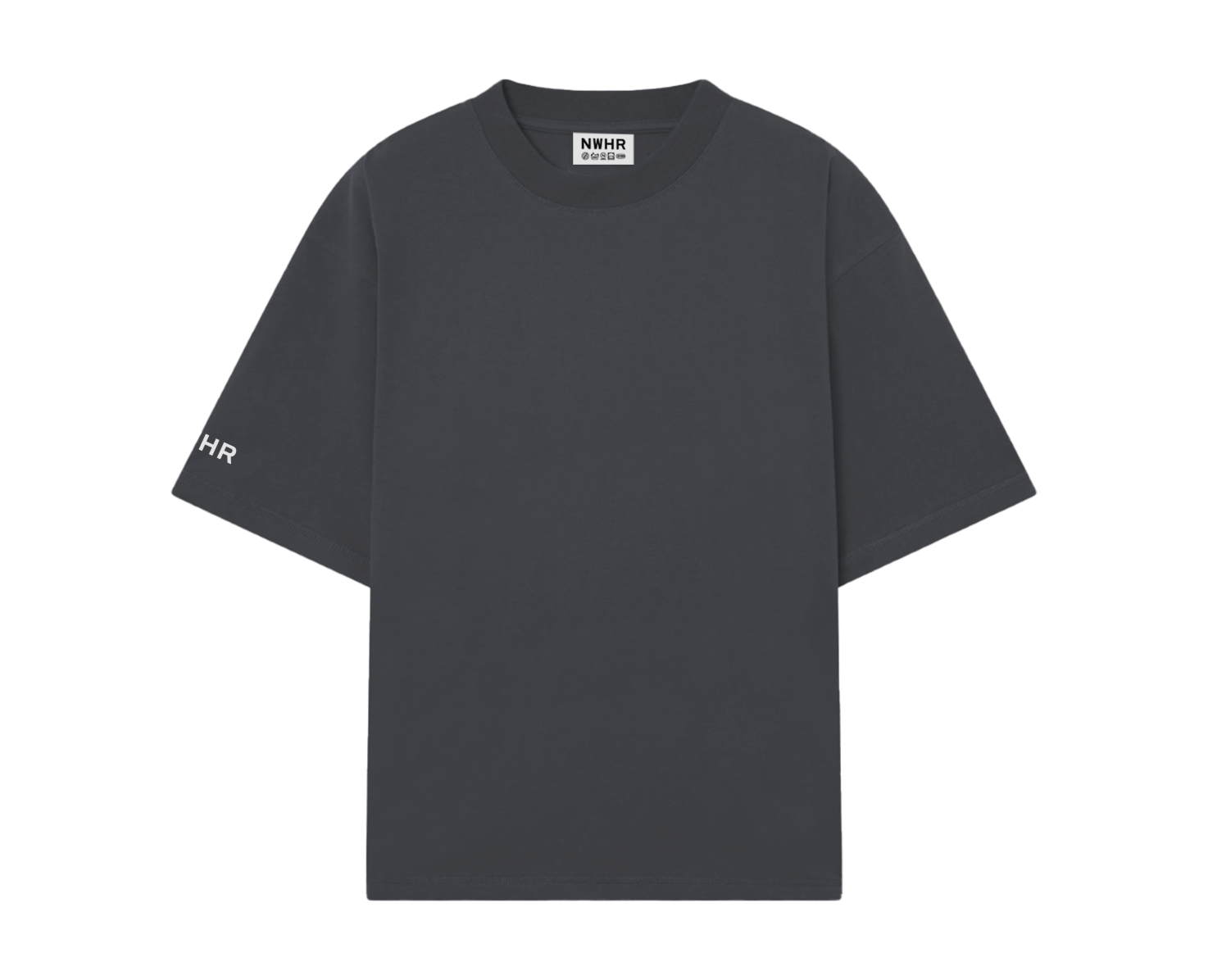 T-shirt Essentials nera oversize a manica lunga