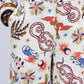 Pantaloni Rossy a fantasia écru