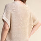 Top crochet con paillettes