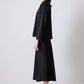 Blusa in raso jacquard nera