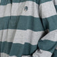Polo rugby a maniche lunghe a righe in cotone biologico
