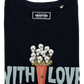 T-shirt unisex “With Love” in cotone biologico