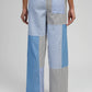 Pantaloni Raissa Blu a Patchwork