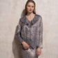 Blusa animalier in poliestere