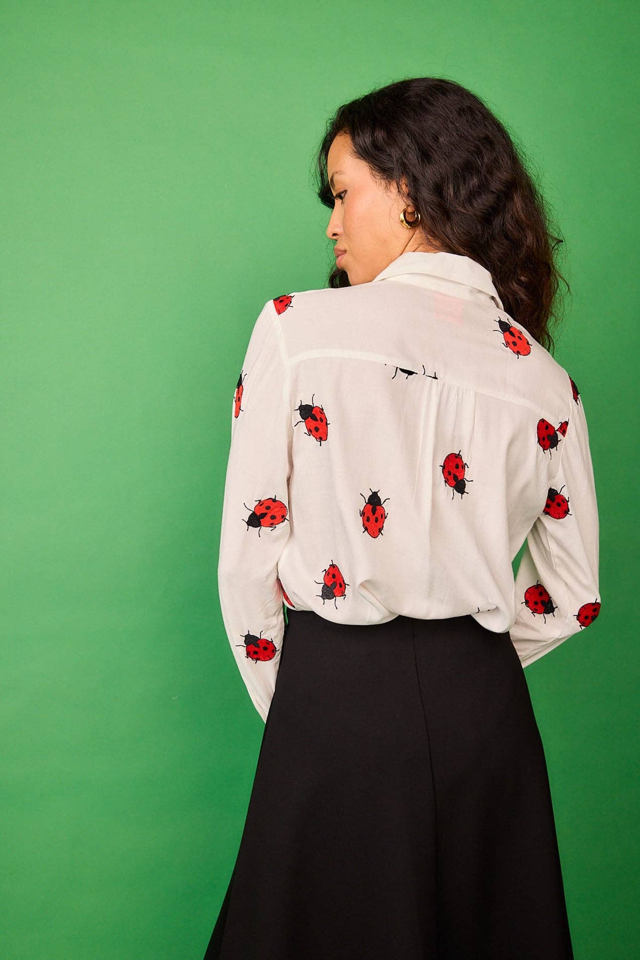 Camicia Bellota con stampa coccinelle