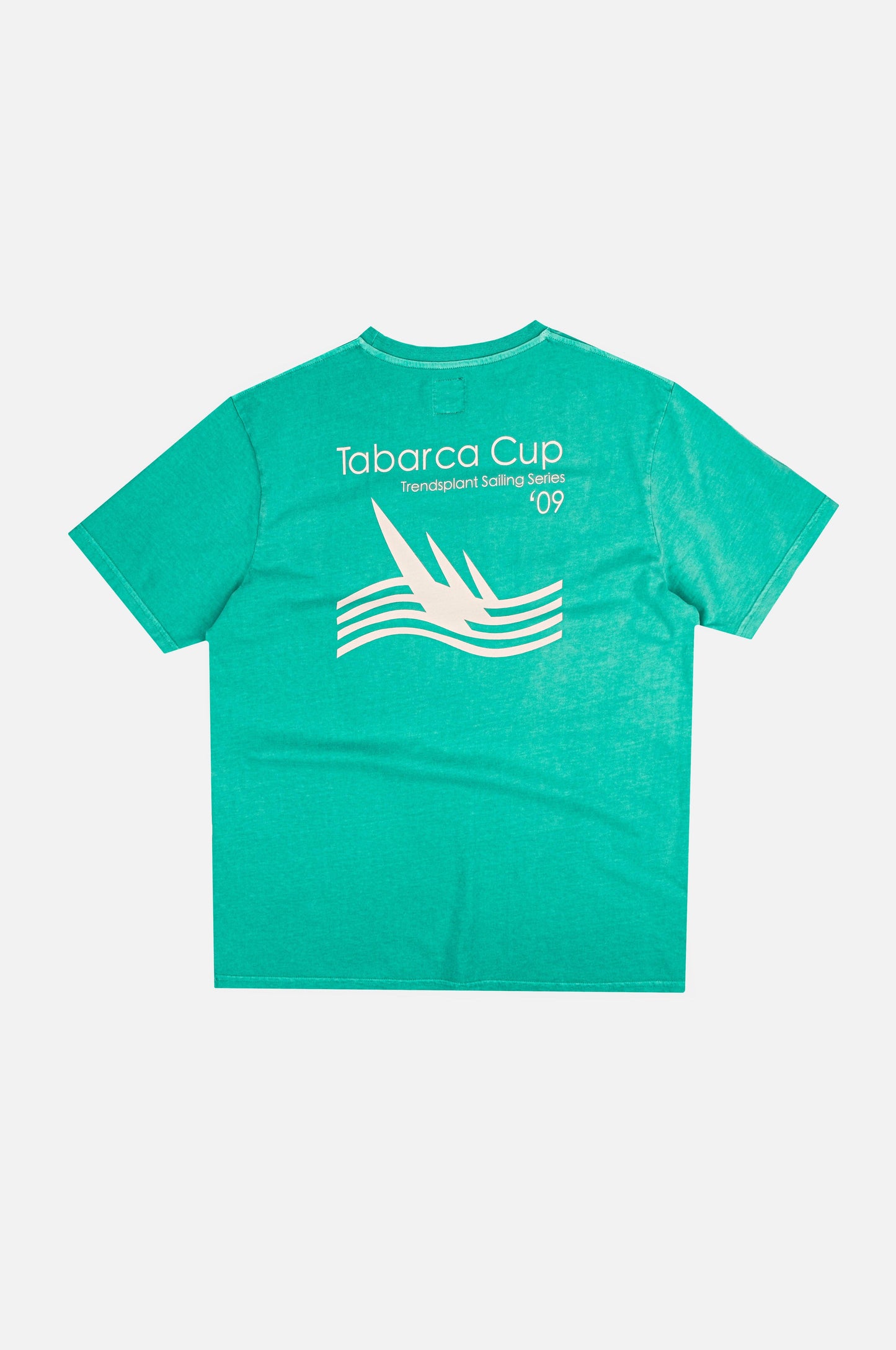 T-shirt Pigment Cup turchese medio in cotone organico