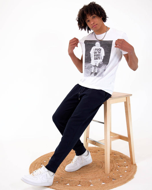 T-shirt vintage unisex con stampa fotografica ironica