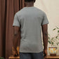 T-shirt riciclata con taschino grigio mélange