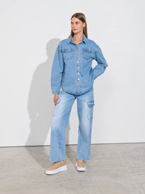 Camicia in denim di cotone